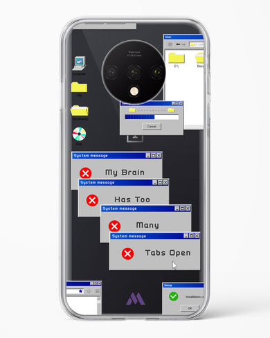 Too Many Open Tabs Crystal Clear Transparent Case (OnePlus)