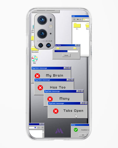 Too Many Open Tabs Crystal Clear Transparent Case (OnePlus)