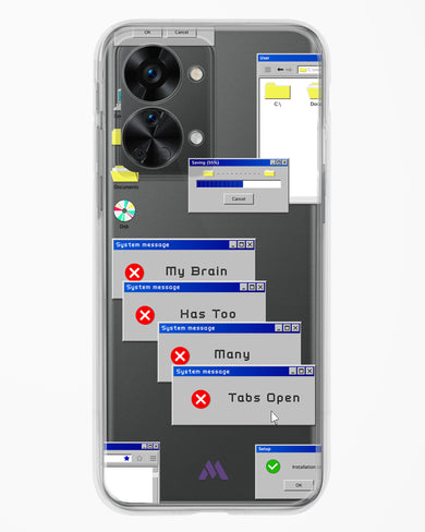 Too Many Open Tabs Crystal Clear Transparent Case (OnePlus)