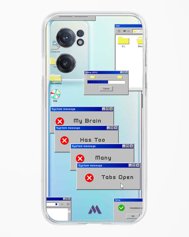 Too Many Open Tabs Crystal Clear Transparent Case (OnePlus)