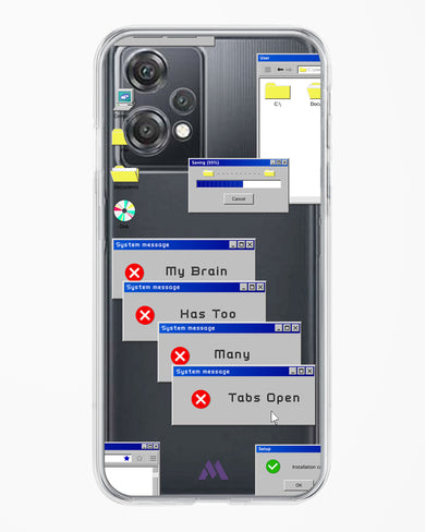 Too Many Open Tabs Crystal Clear Transparent Case (OnePlus)
