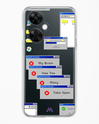 Too Many Open Tabs Crystal Clear Transparent Case (OnePlus)