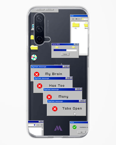 Too Many Open Tabs Crystal Clear Transparent Case (OnePlus)