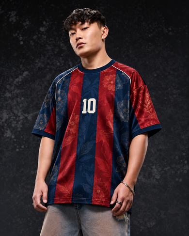 No. 10 Heritage Floral Oversized Football Jersey