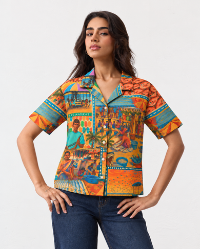 Madras Market Women's Summer Shirt