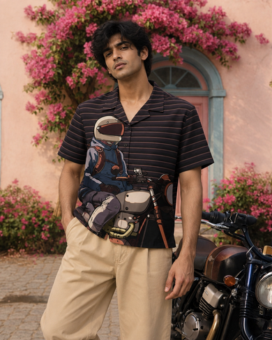 Midnight Rider Men's Linen Shirt