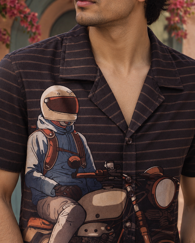 Midnight Rider Men's Linen Shirt