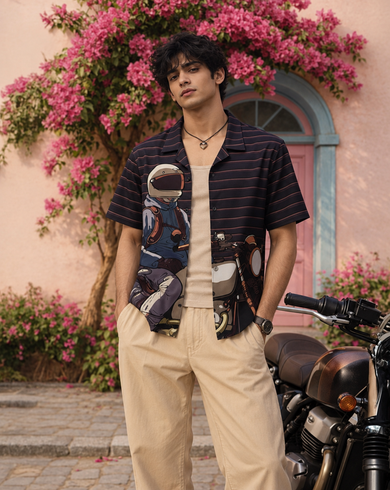 Midnight Rider Men's Linen Shirt