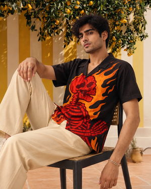 Inferno Soul Men Linen Shirt