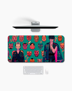 Oni Warrior Mask Gaming Desk Mat M 1