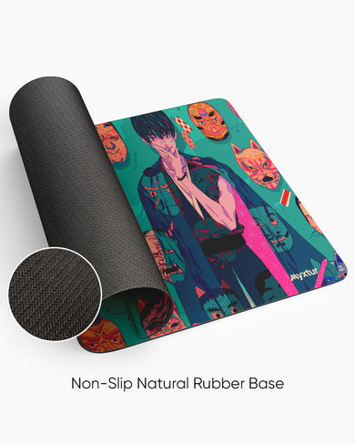 Oni Masks for the Warrior Desk Mat