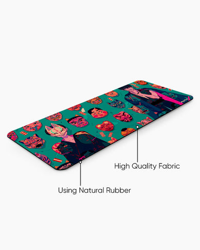 Oni Masks for the Warrior Desk Mat