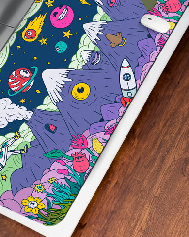 Stranded in an Alien World Desk Mat