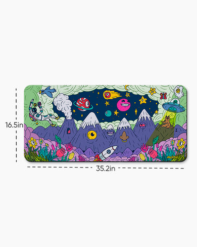 Stranded in an Alien World Desk Mat