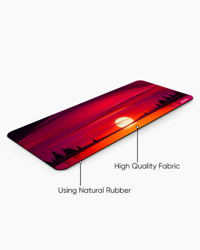 Fiery Sunset Desk Mat