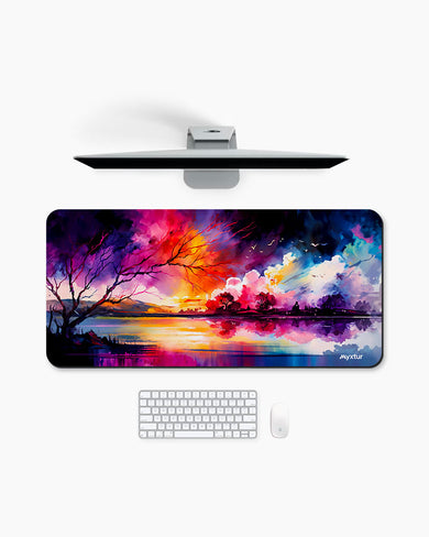 Watercolour Riverbed Desk-Mat