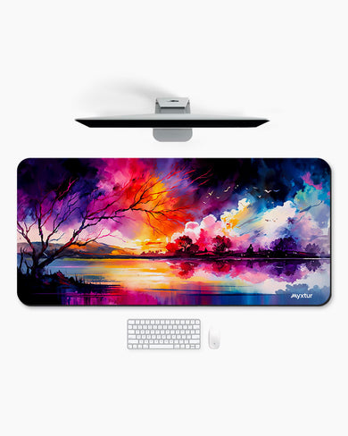 Watercolour Riverbed Desk-Mat