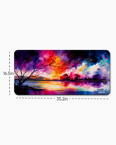 Watercolour Riverbed Desk-Mat