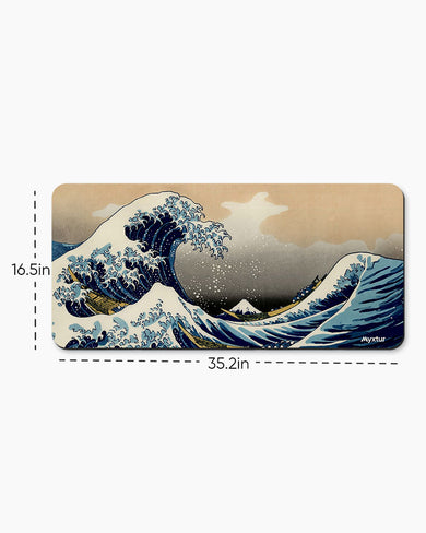 The Great Wave off Kanagawa [Katsushika Hokusai] Desk Mat