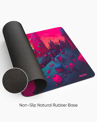 Neon Spectral Journey Desk Mat