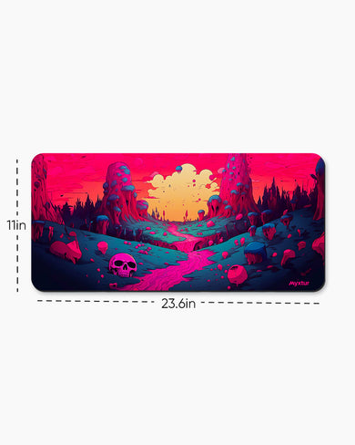 Neon Spectral Journey Desk Mat