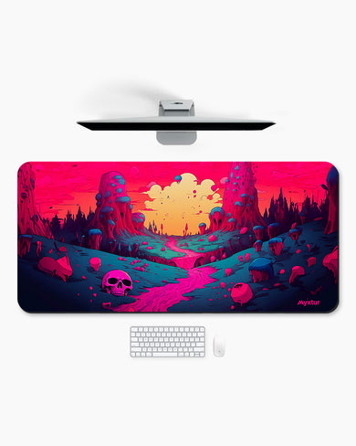 Neon Spectral Journey Desk Mat