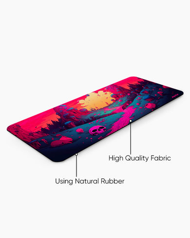 Neon Spectral Journey Desk Mat