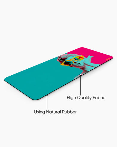 Hip Glasses in Neon Hues Desk-Mat