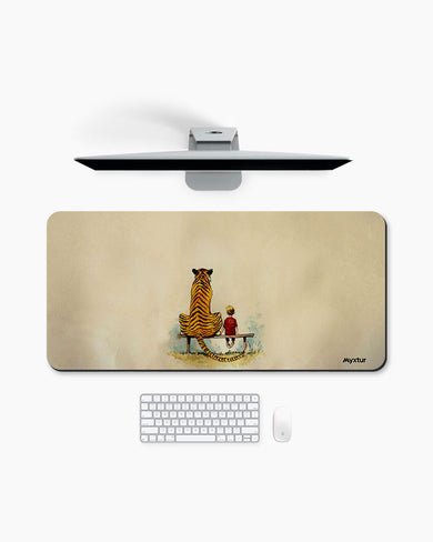 Calvin and Hobbes-Adolescence Desk-Mat