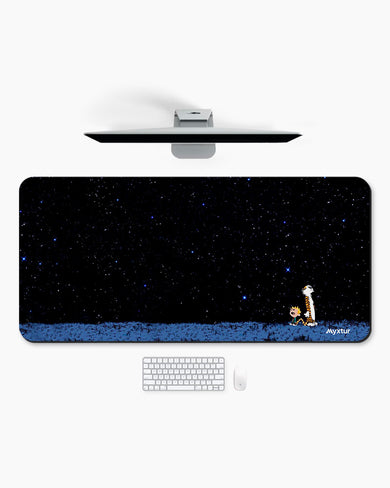 Calvin and Hobbes-Starry Night Desk-Mat