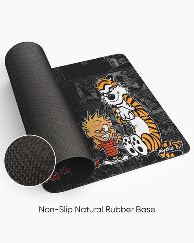 Calvin and Hobbes-Comic Panels Desk-Mat