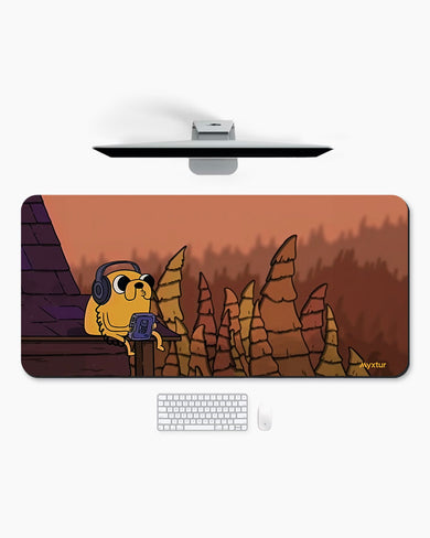 Adventure Time-Lofi Jake Chilling Desk-Mat