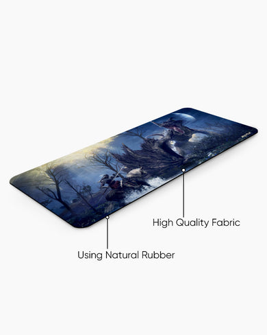 Elden Ring-Confronting Dragon Agheel Desk-Mat