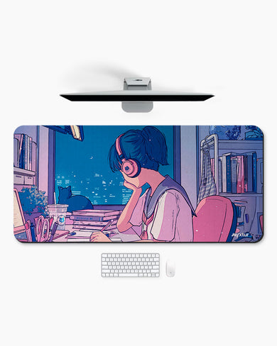 Lofi Anime School Girl Desk-Mat