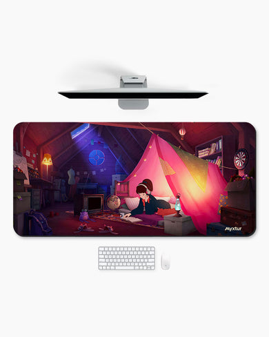 LoFi Girl Learning Lounge Desk-Mat