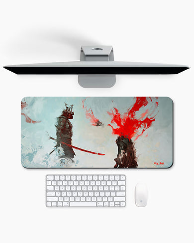 Samurai Fantasy Art-Wrath Unleashed Desk Mat