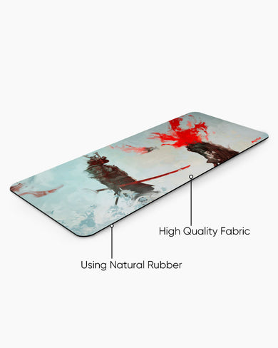 Samurai Fantasy Art-Wrath Unleashed Desk Mat