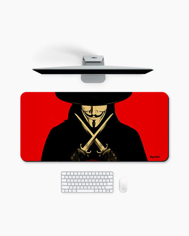 V for Vendetta-Gunpowder Treason and Plot Desk Mat