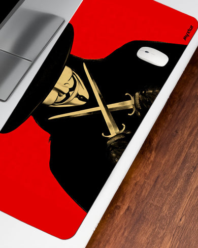 V for Vendetta-Gunpowder Treason and Plot Desk Mat