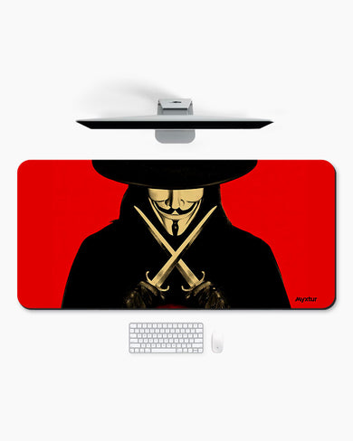 V for Vendetta-Gunpowder Treason and Plot Desk Mat