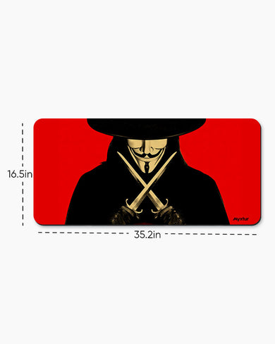 V for Vendetta-Gunpowder Treason and Plot Desk Mat