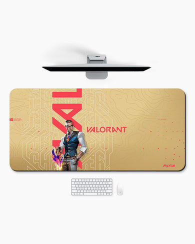 Valorant-Chamber Loves Gold Desk Mat