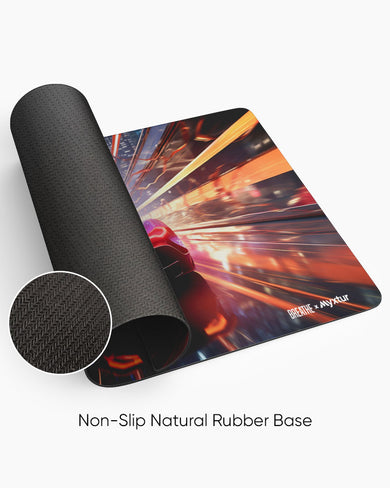 City Lights Racing [BREATHE] Desk Mat