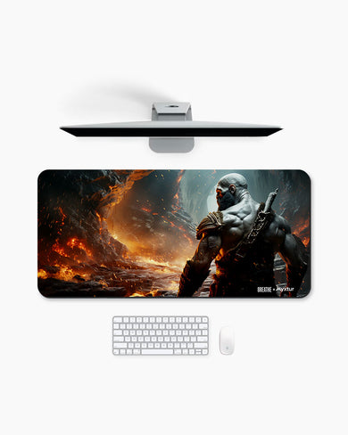 Rage Against Fire Mountain [BREATHE] Desk Mat