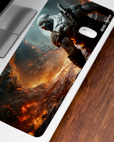Rage Against Fire Mountain [BREATHE] Desk Mat
