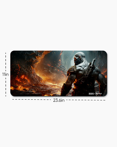 Rage Against Fire Mountain [BREATHE] Desk Mat