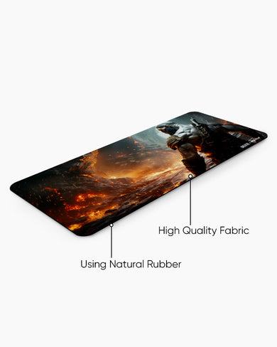 Rage Against Fire Mountain [BREATHE] Desk Mat