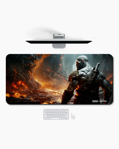 Rage Against Fire Mountain [BREATHE] Desk Mat