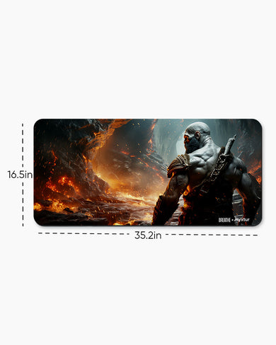 Rage Against Fire Mountain [BREATHE] Desk Mat
