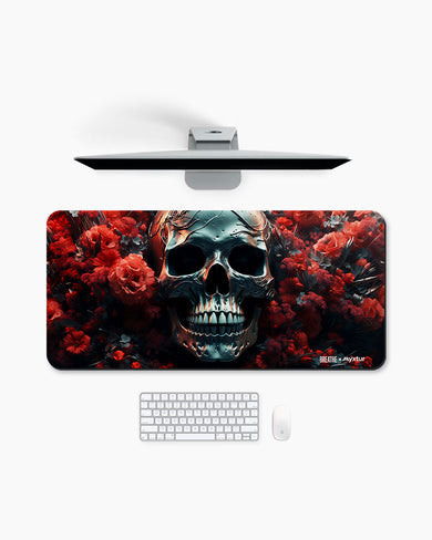 Red Petal Laugh [BREATHE] Desk Mat